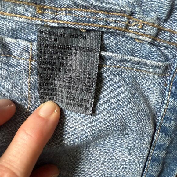 Lizwear Denim Utility Vest Blue Jean Workwear 100% Cotton Women’s Medium - Picture 9 of 10